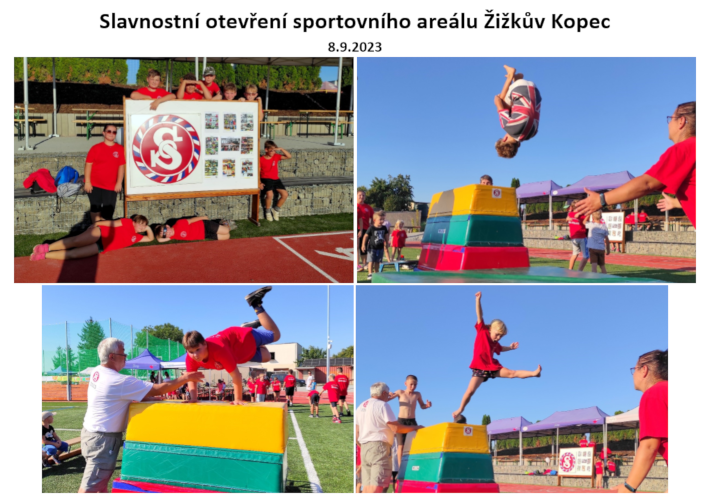 Slavnostní otevření sportovního areálu Žižkův Kopec 8. 9. 2023
